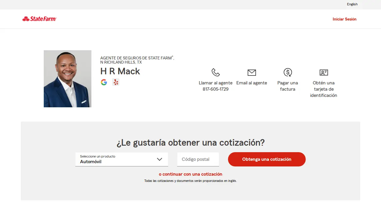 H R Mack - State Farm Insurance Agent page