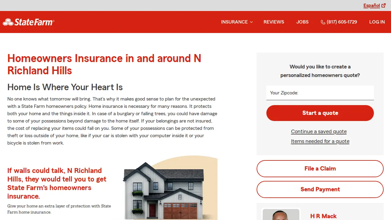 H R Mack - State Farm Insurance Agent page