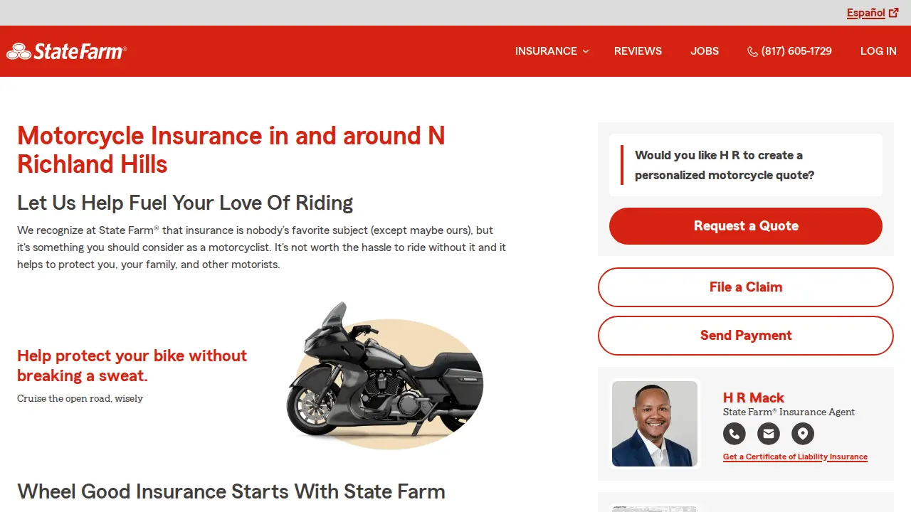 H R Mack - State Farm Insurance Agent page
