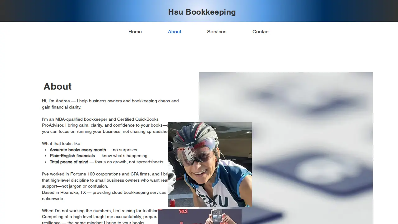 Hsu Bookkeeping page