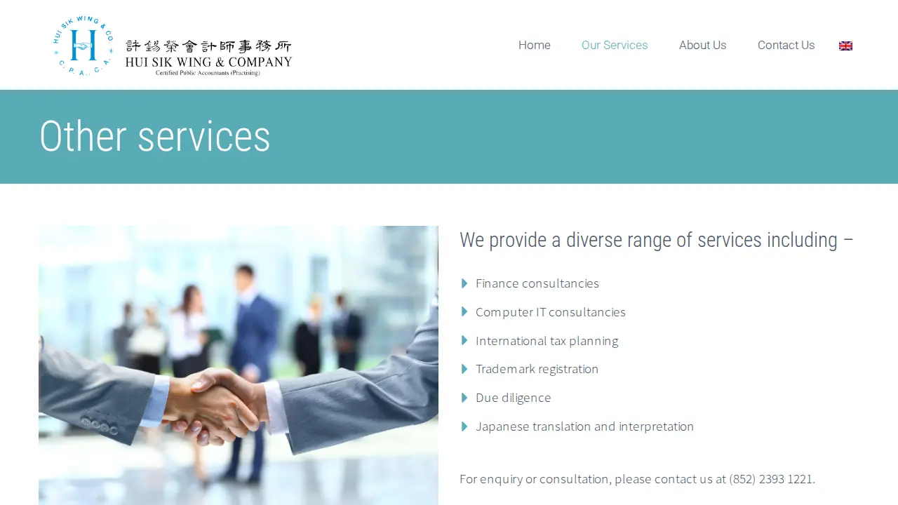 Hui Sik Wing & Company page