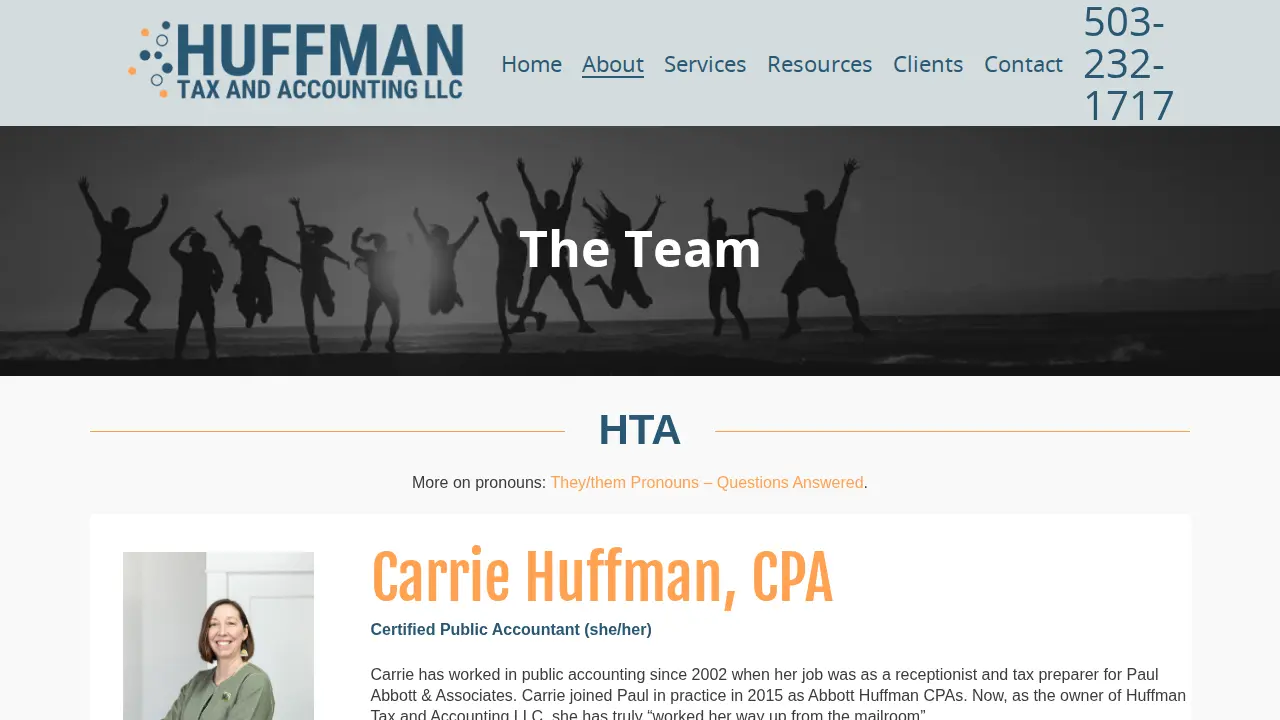 Huffman Tax and Accounting LLC page