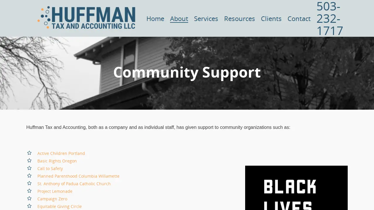 Huffman Tax and Accounting LLC page