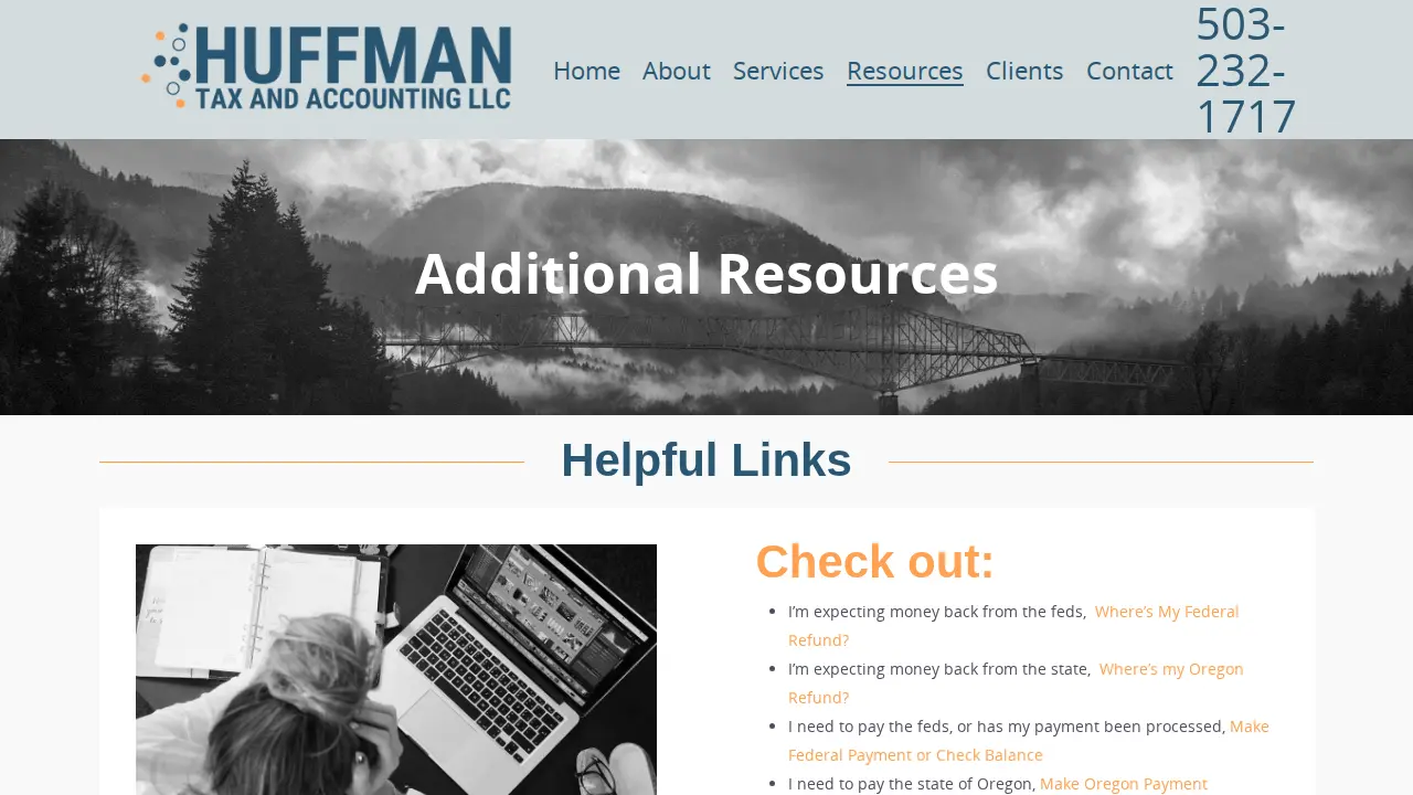 Huffman Tax and Accounting LLC page