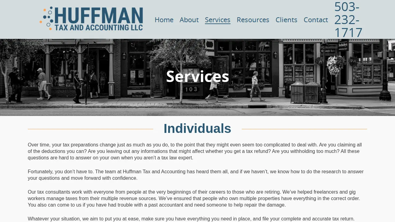 Huffman Tax and Accounting LLC page