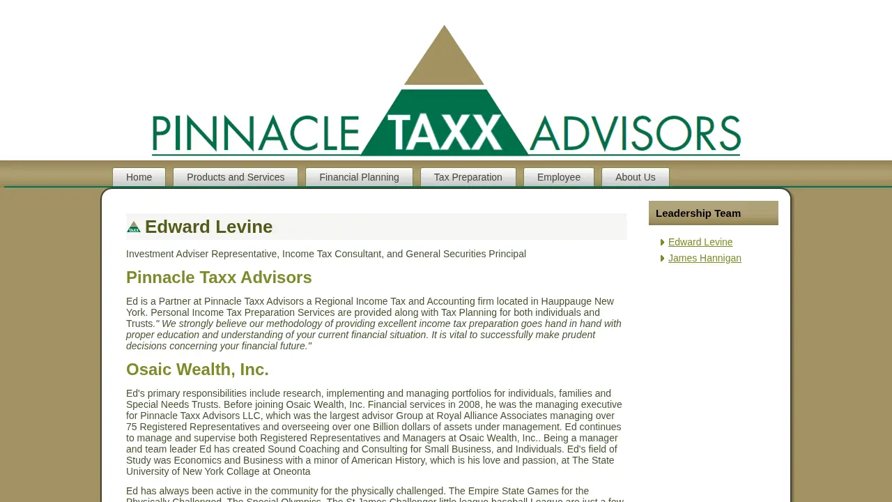 Hauppauge Tax Advisors page