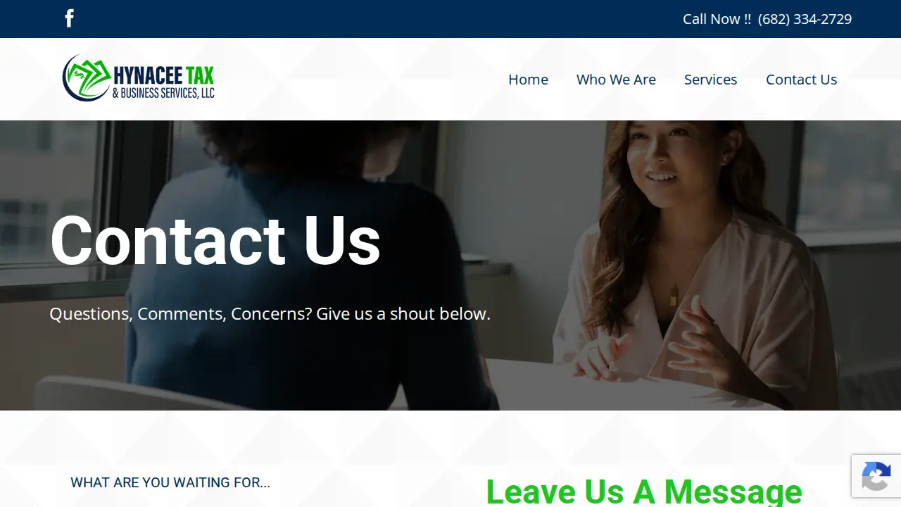 Hynacee Tax & Business Services page