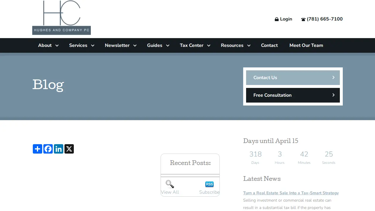 Hughes & Co page