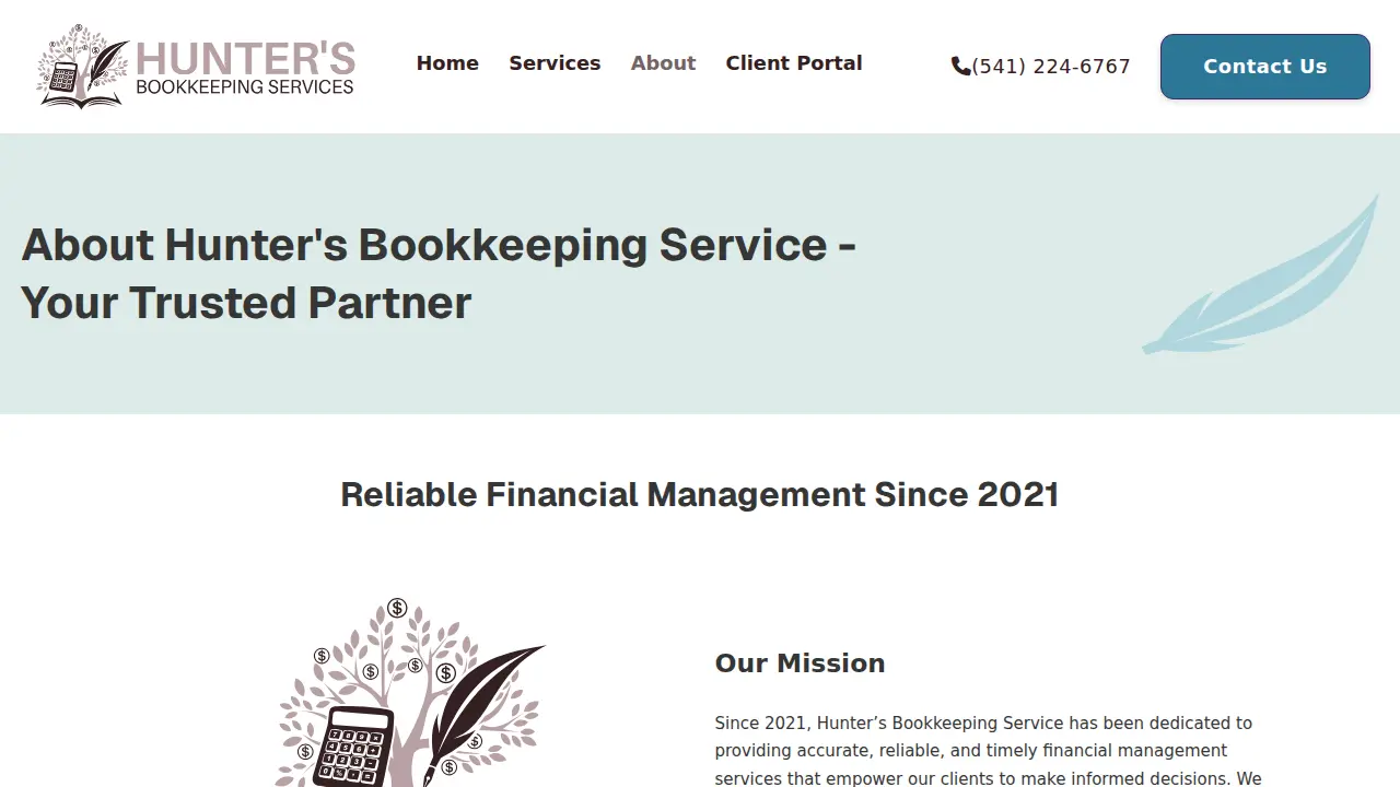 Hunter's Bookkeeping Services, LLC page