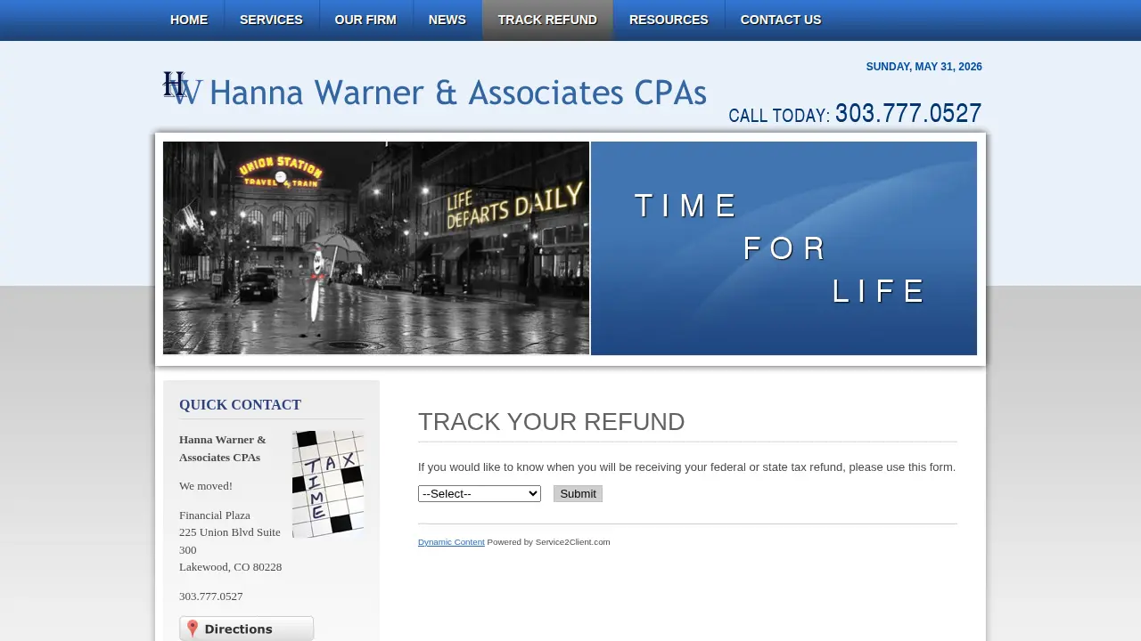 Hanna, Warner & Associates CPAs page