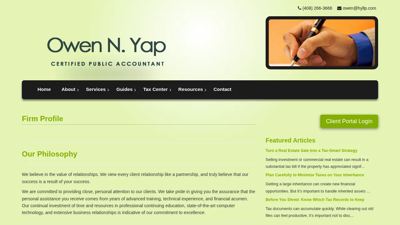 Owen N. Yap, CPA page