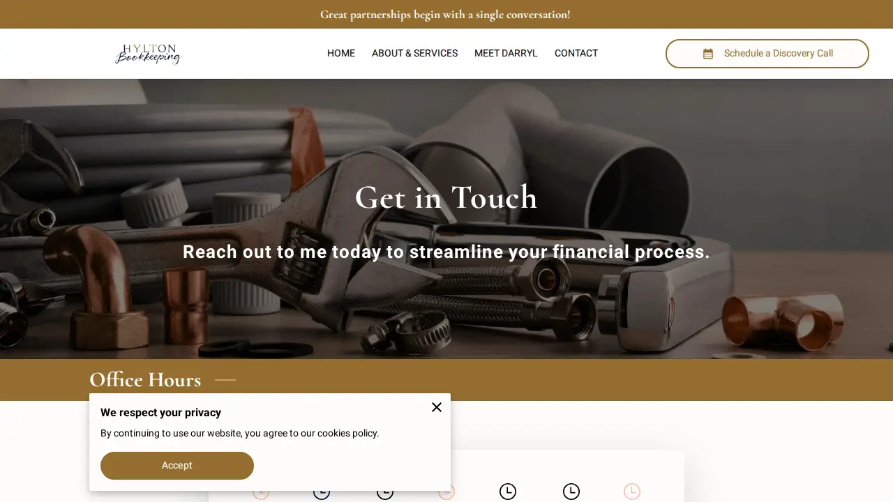 Hylton Bookkeeping page