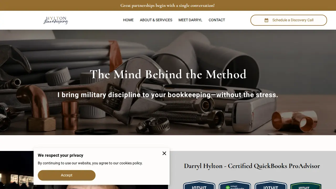 Hylton Bookkeeping page