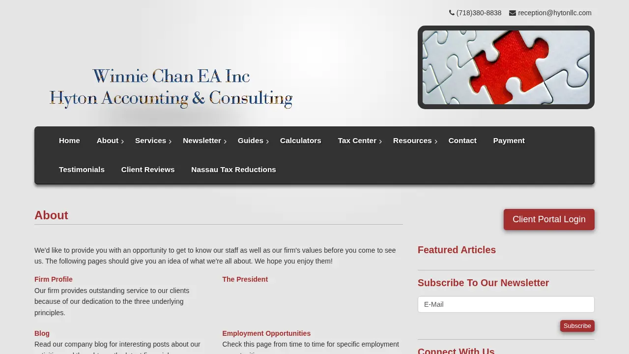 Hyton Accounting & Consulting page