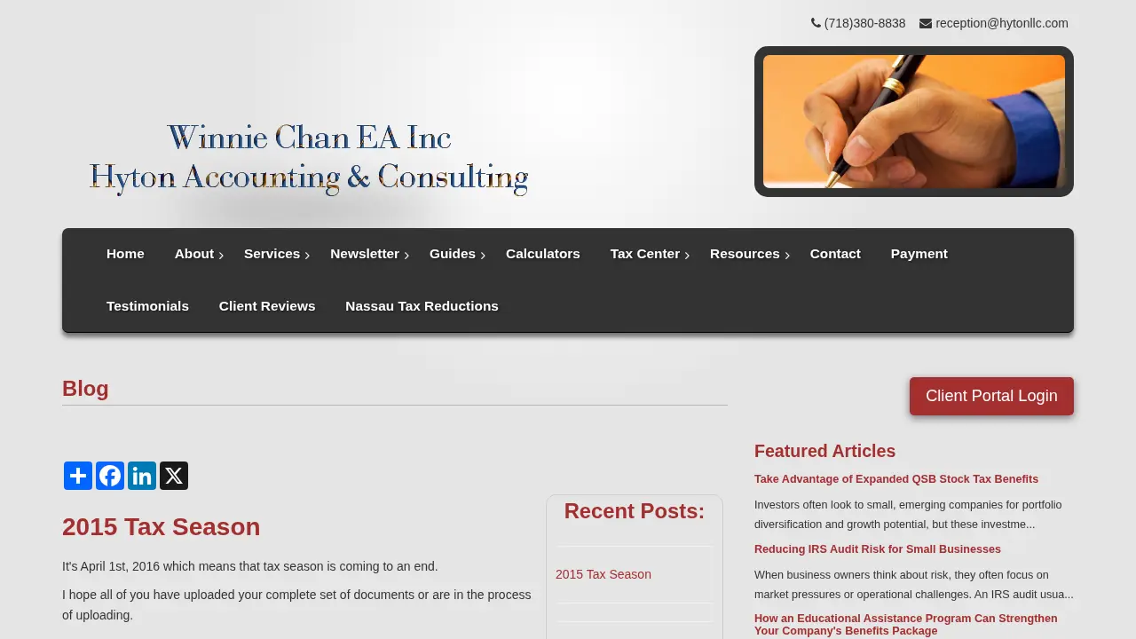 Hyton Accounting & Consulting page
