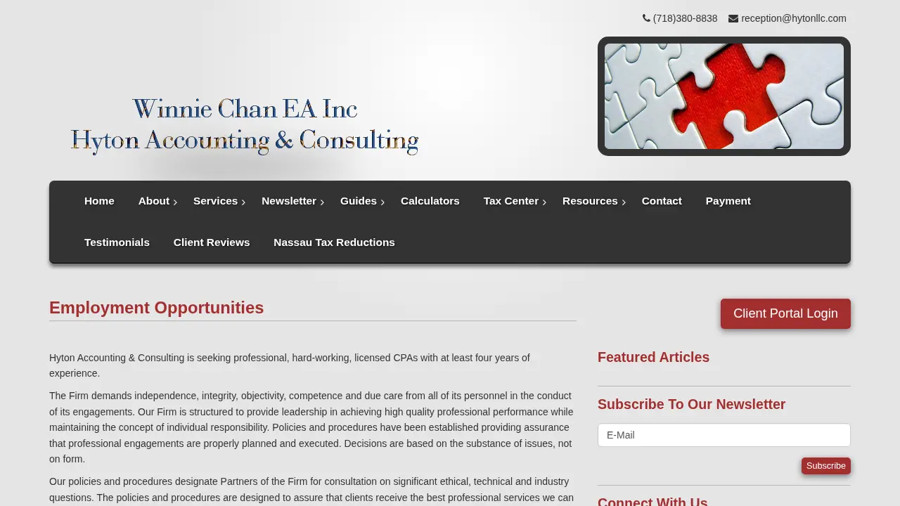 Hyton Accounting & Consulting page