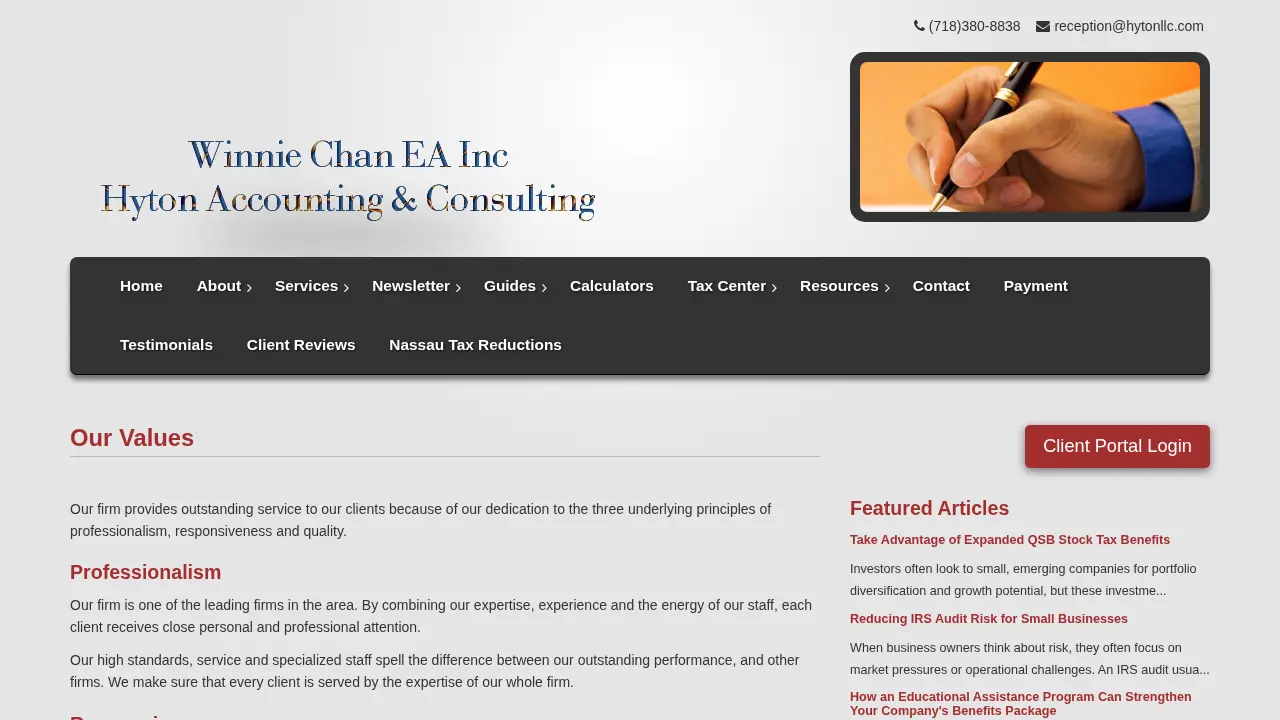 Hyton Accounting & Consulting page