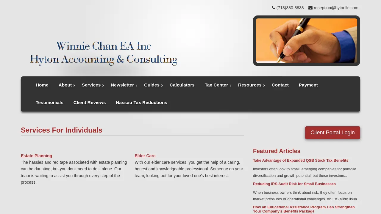 Hyton Accounting & Consulting page