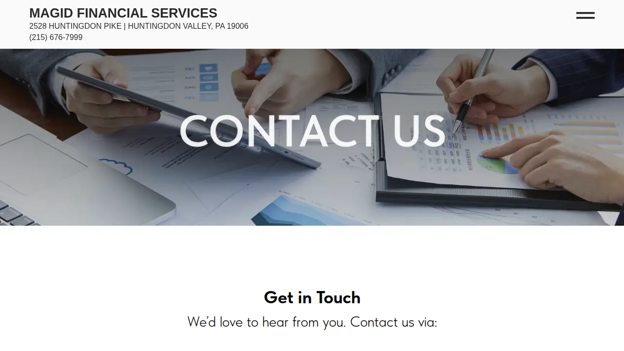 Magid Financial Services page