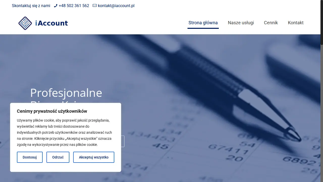 iAccount Biuro Księgowe page