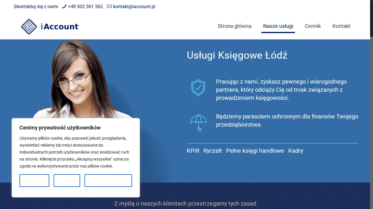 iAccount Biuro Księgowe page