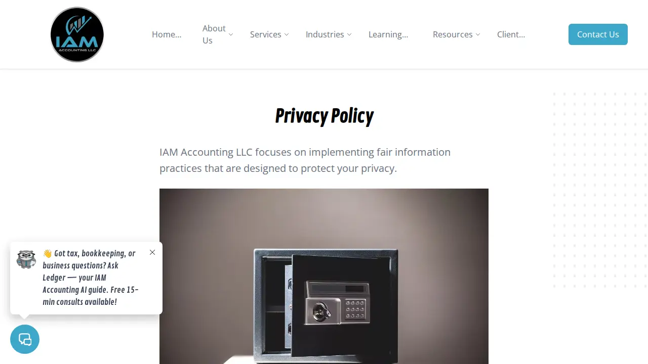 IAM Accounting LLC page