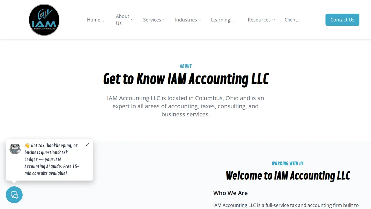IAM Accounting LLC page