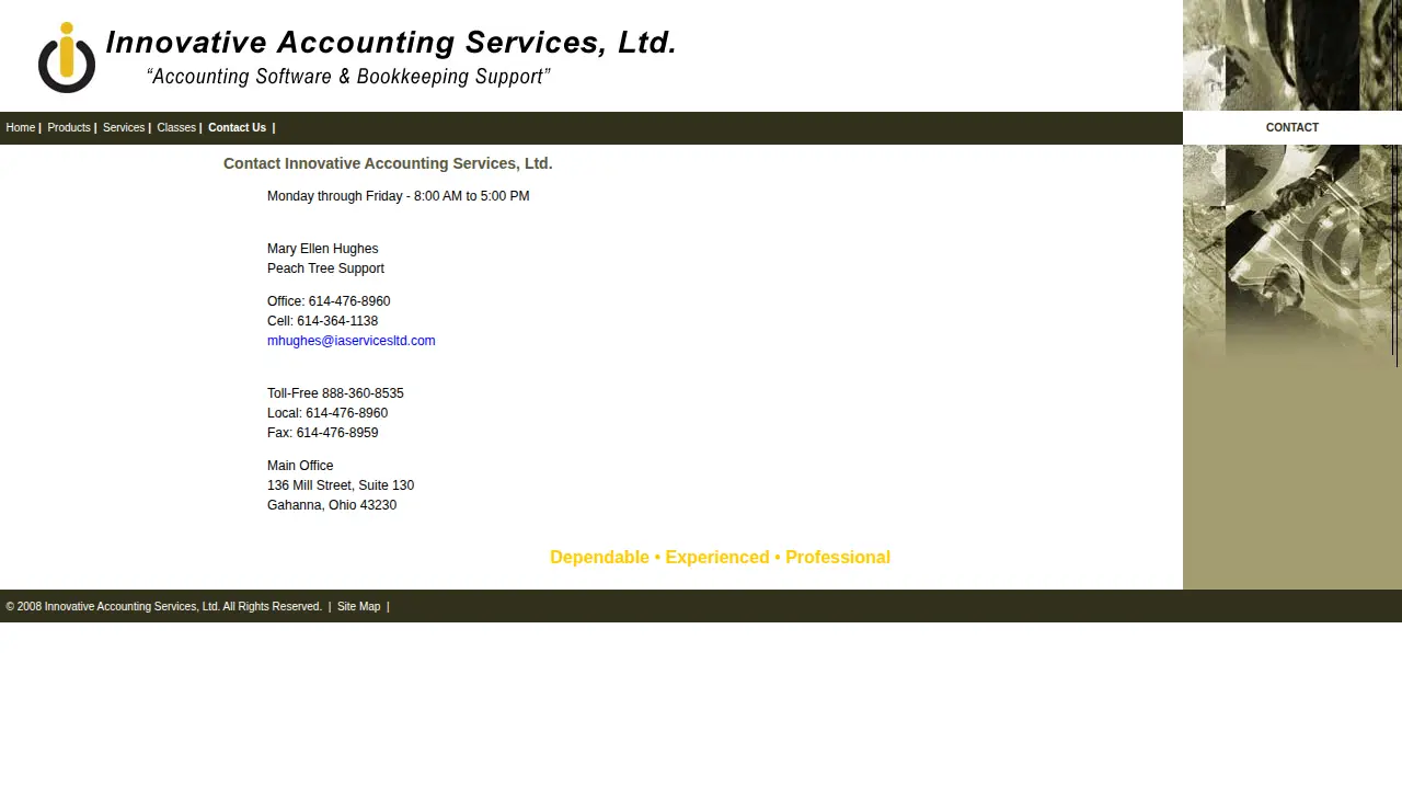 Contact Innovative Accounting Services, Ltd page