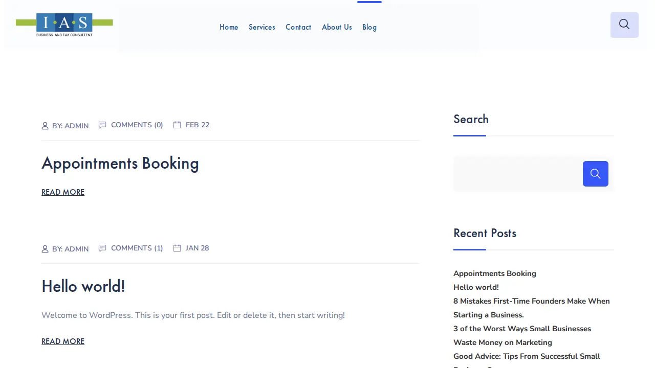 I.A.S page