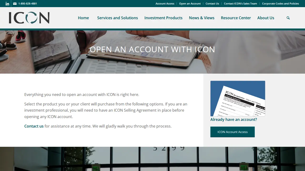 Icon Advisers Inc page