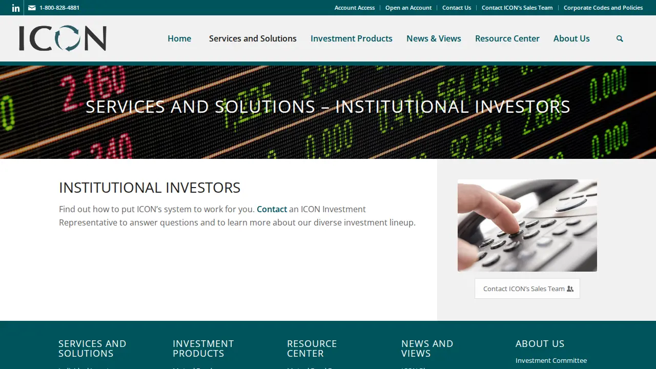Icon Advisers Inc page