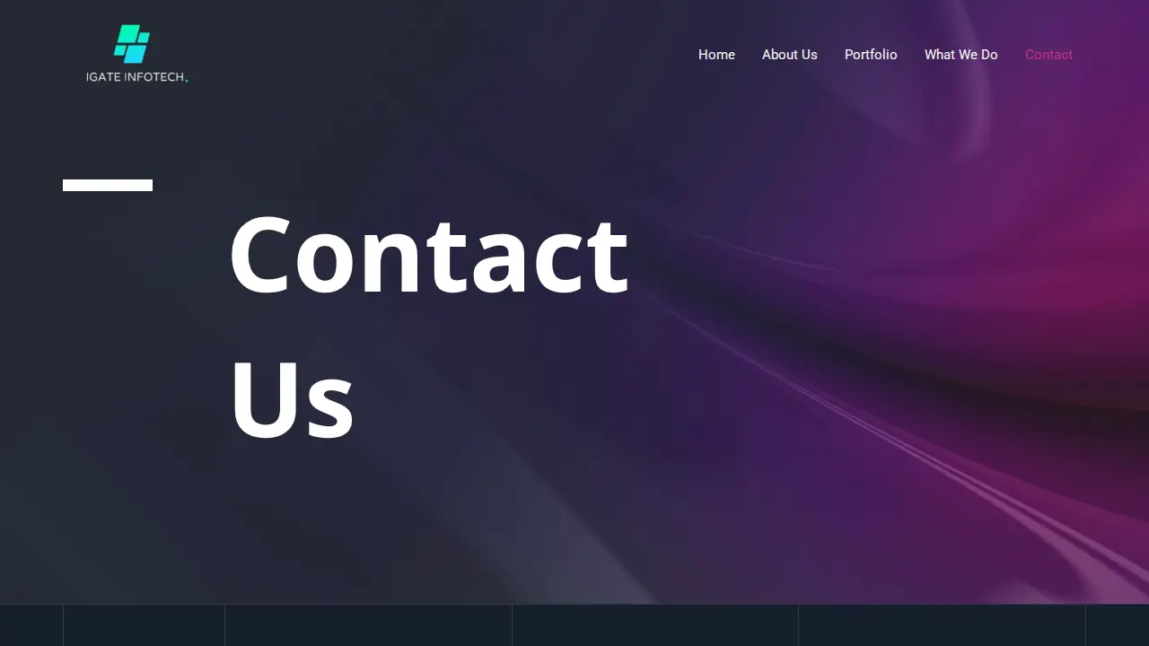 IGATE INFOTECH LLC page