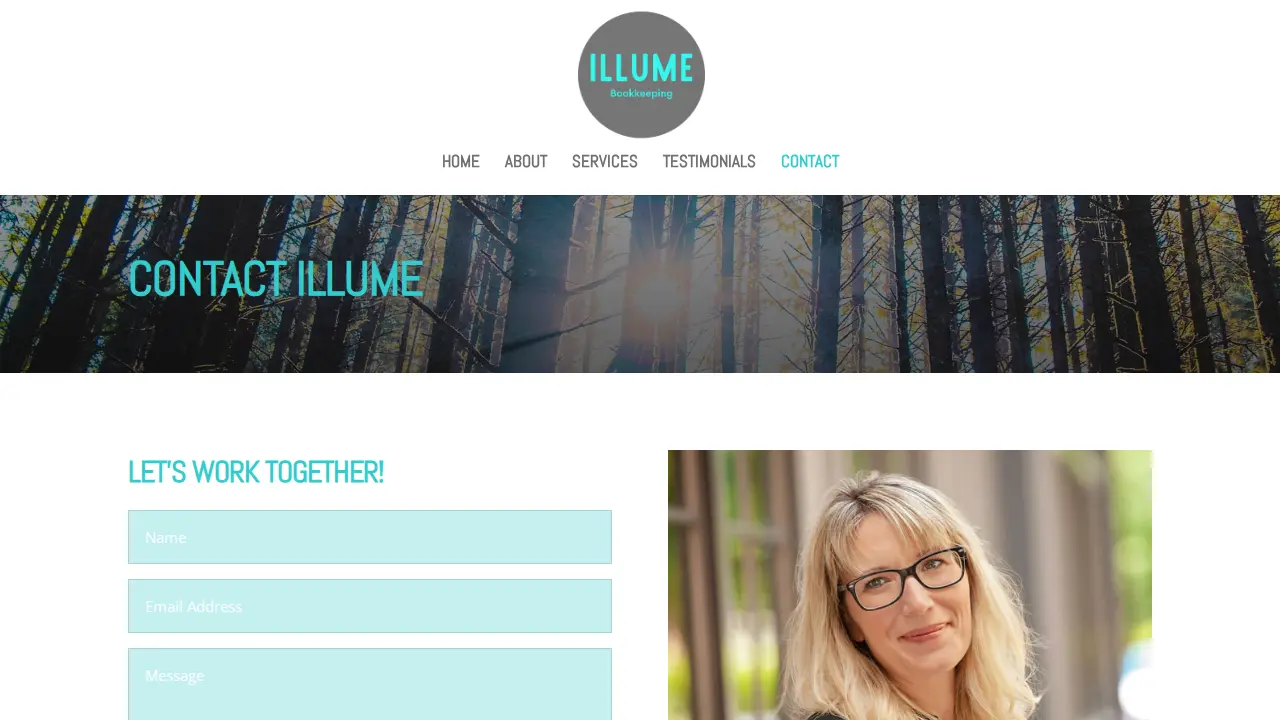 Illume Bookkeeping page