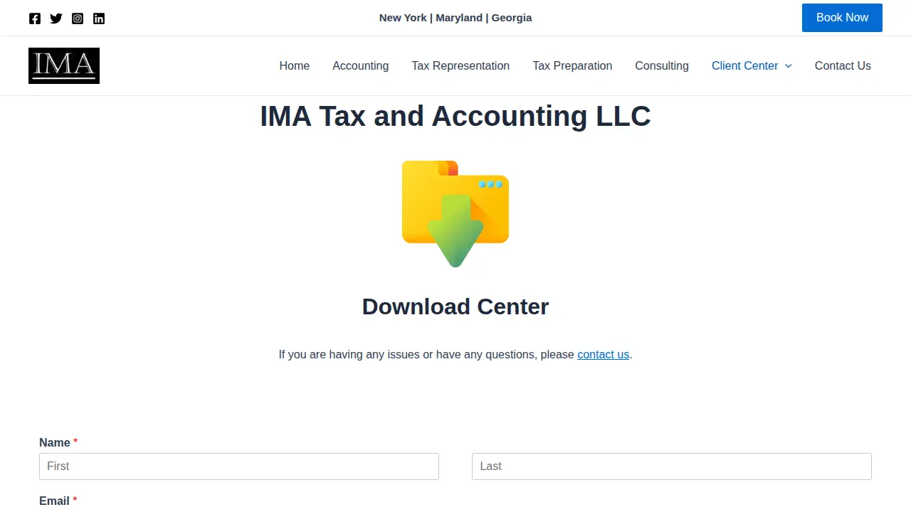 IMA Tax and Accounting LLC page
