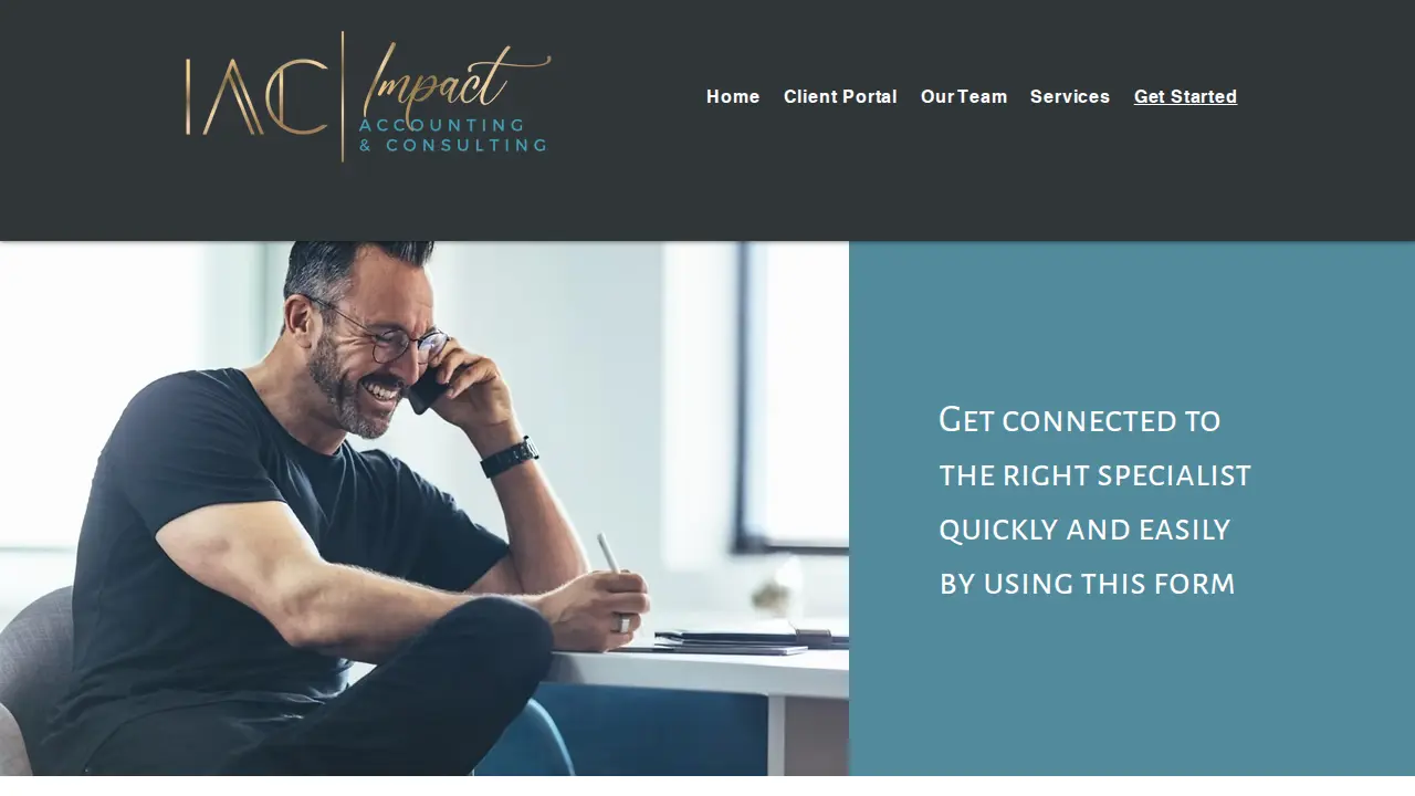 Impact Accounting & Consulting page