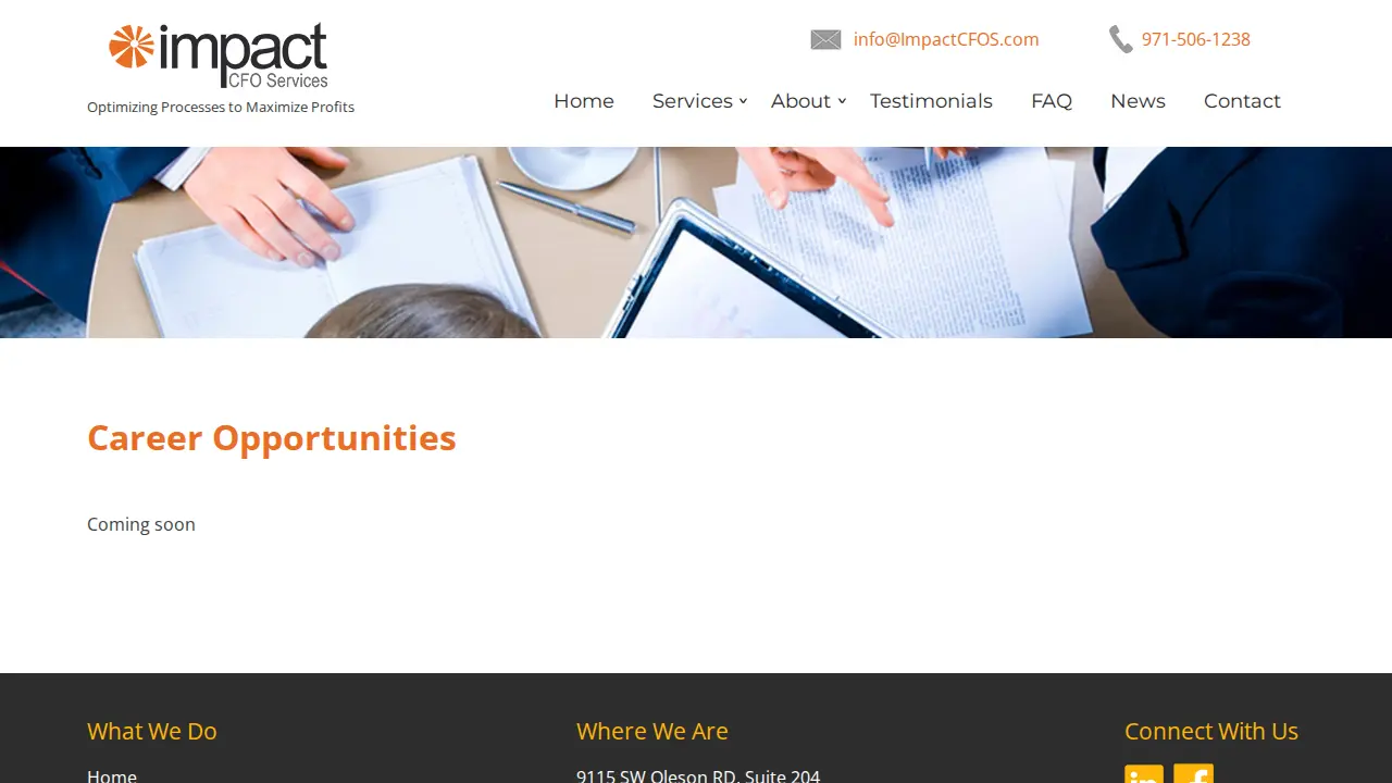 impact cfo page
