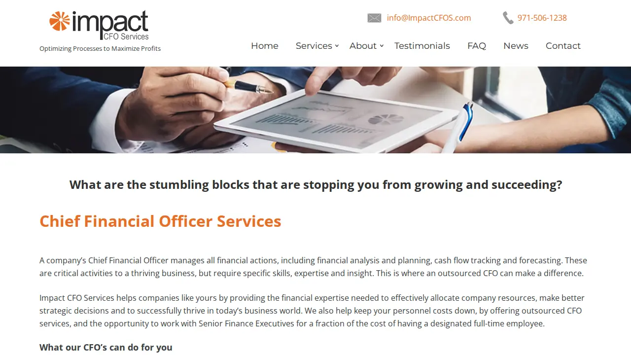 impact cfo page