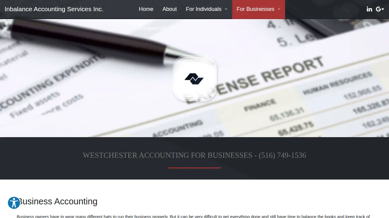 Inbalance Accounting Services inc page