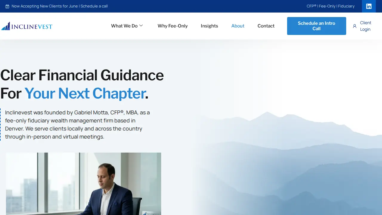 Inclinevest page