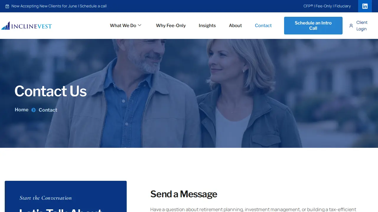 Inclinevest page