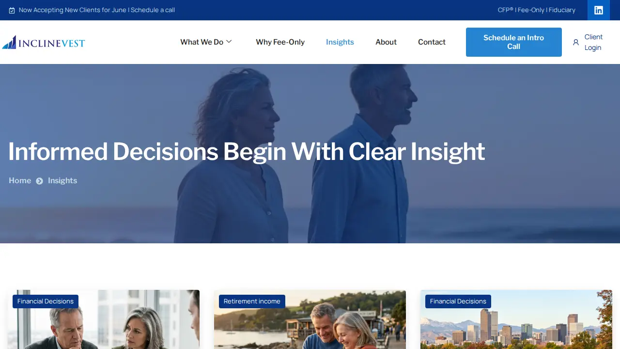 Inclinevest page