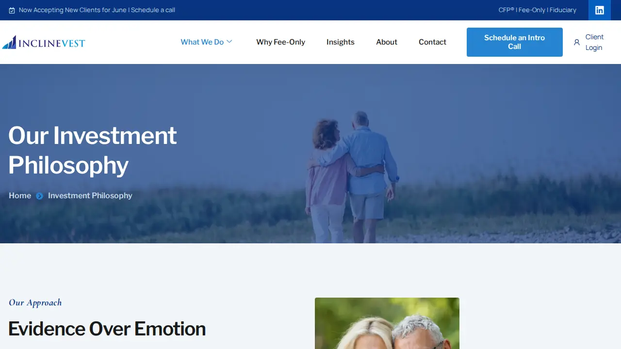 Inclinevest page