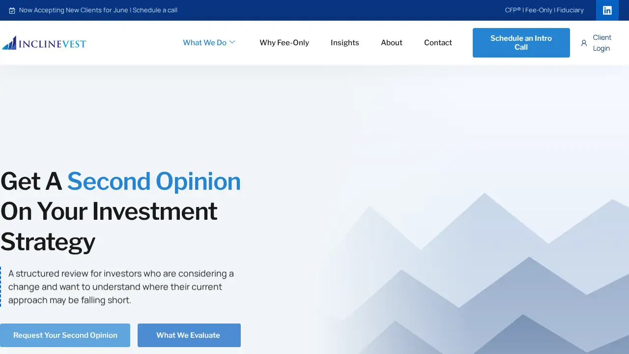 Inclinevest page