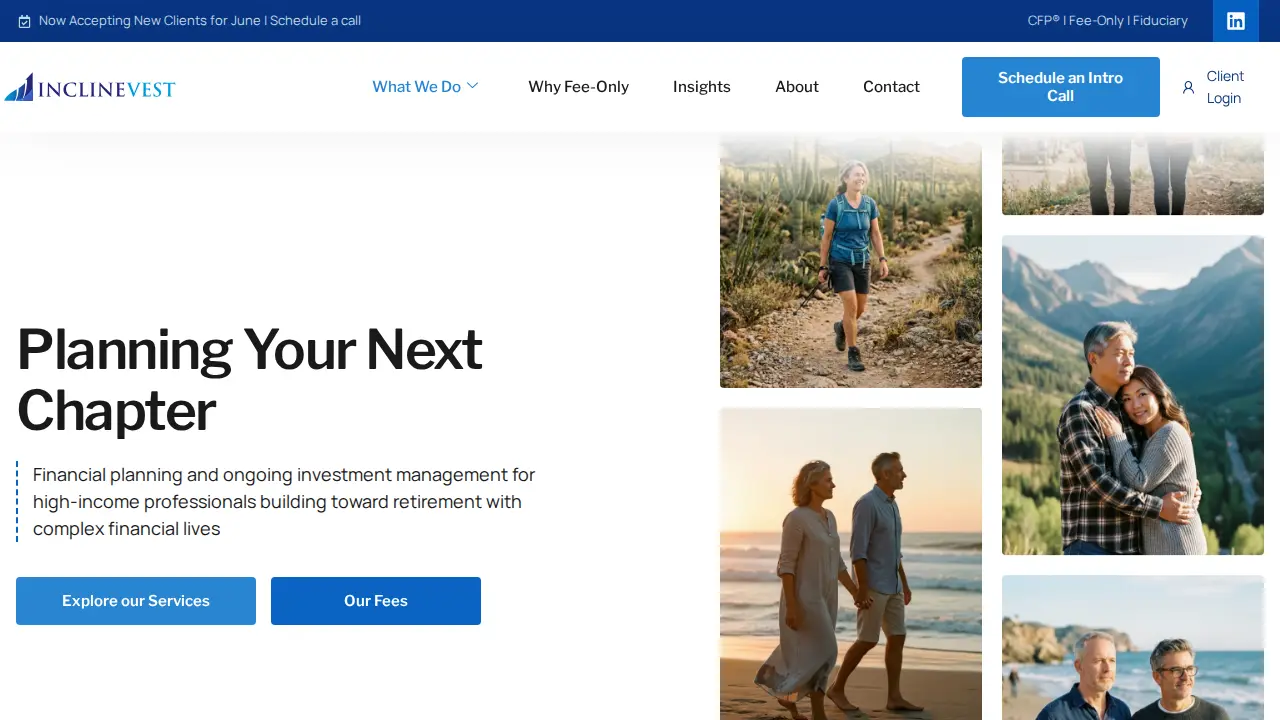Inclinevest page