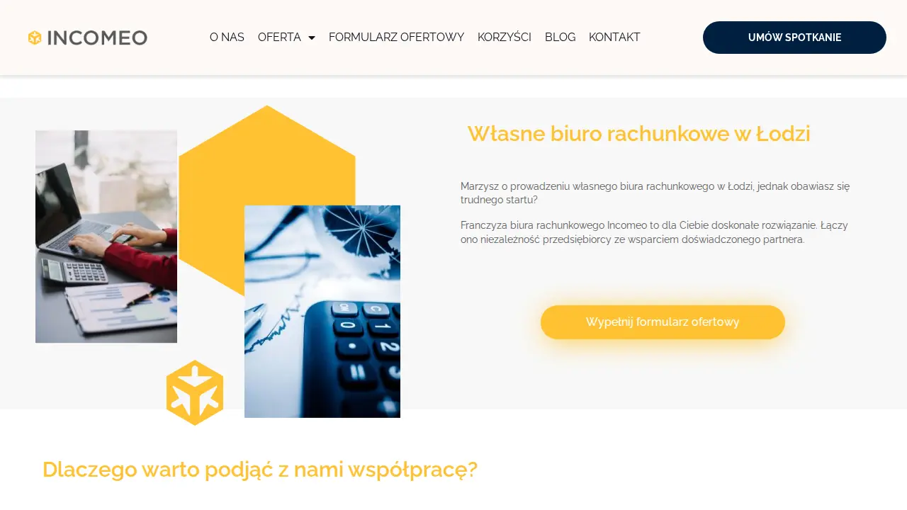 Incomeo Biuro rachunkowe | Doradztwo finansowe - Łódź Górna page