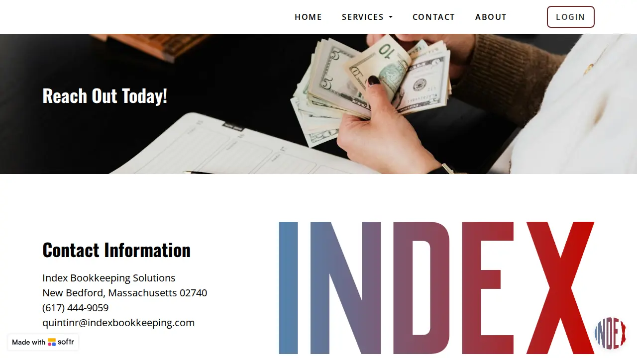 Index Bookkeeping Solutions page