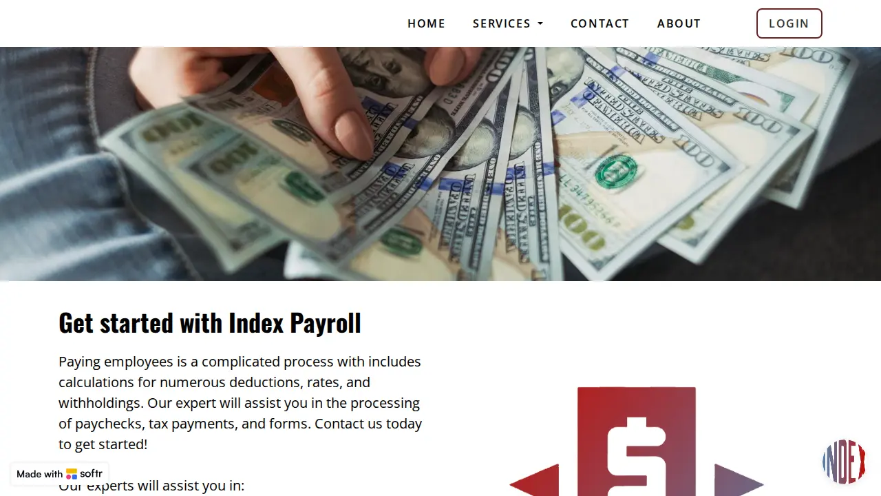 Index Bookkeeping Solutions page