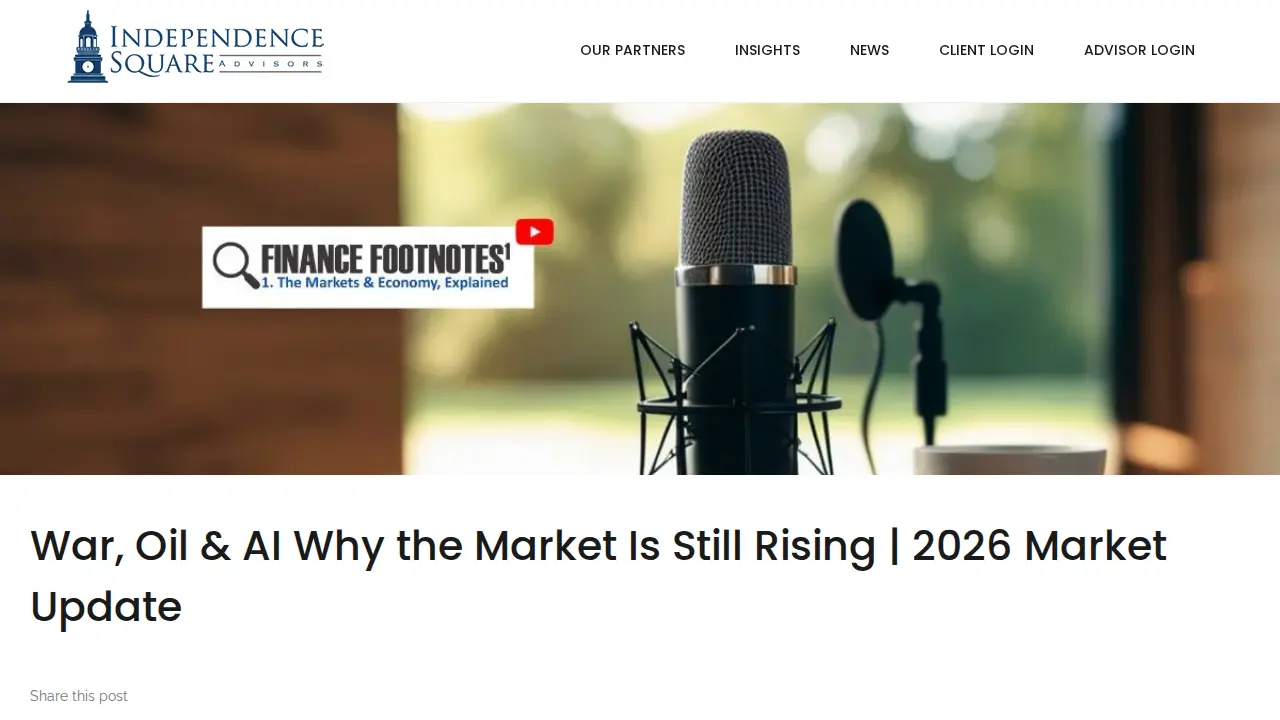 Zachary Mineur, CFA, CFP® - Independence Square Advisors page