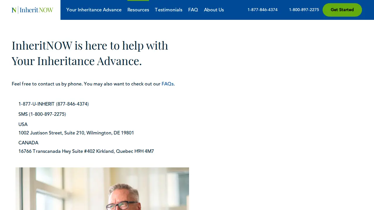 InheritNOW page