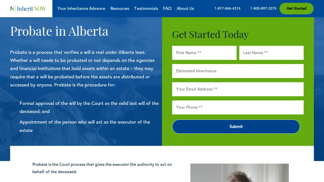 InheritNOW page